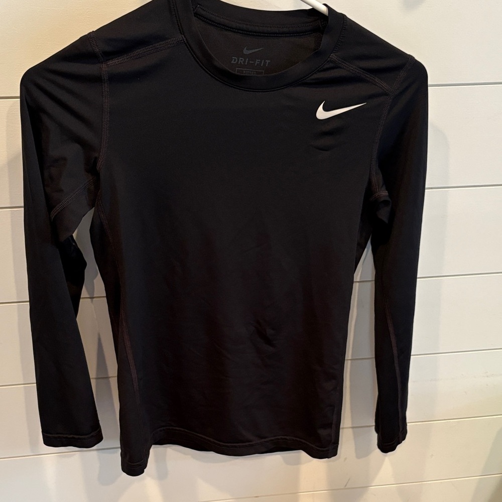 Nike Black Dri-FIT Long Sleeve Top